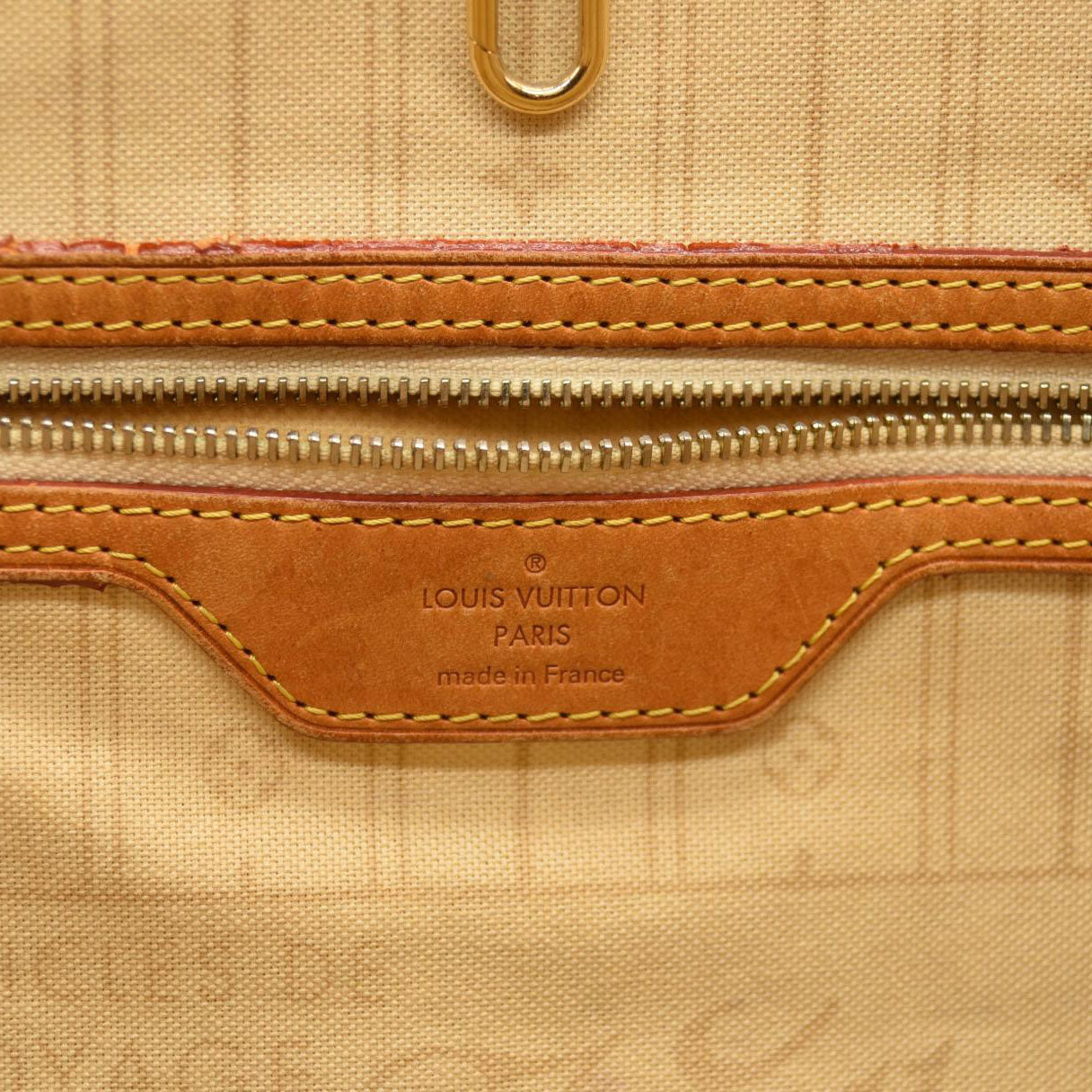 USED 2011 LOUIS VUITTON Damier Azur Neverfull MM Tote SA1111