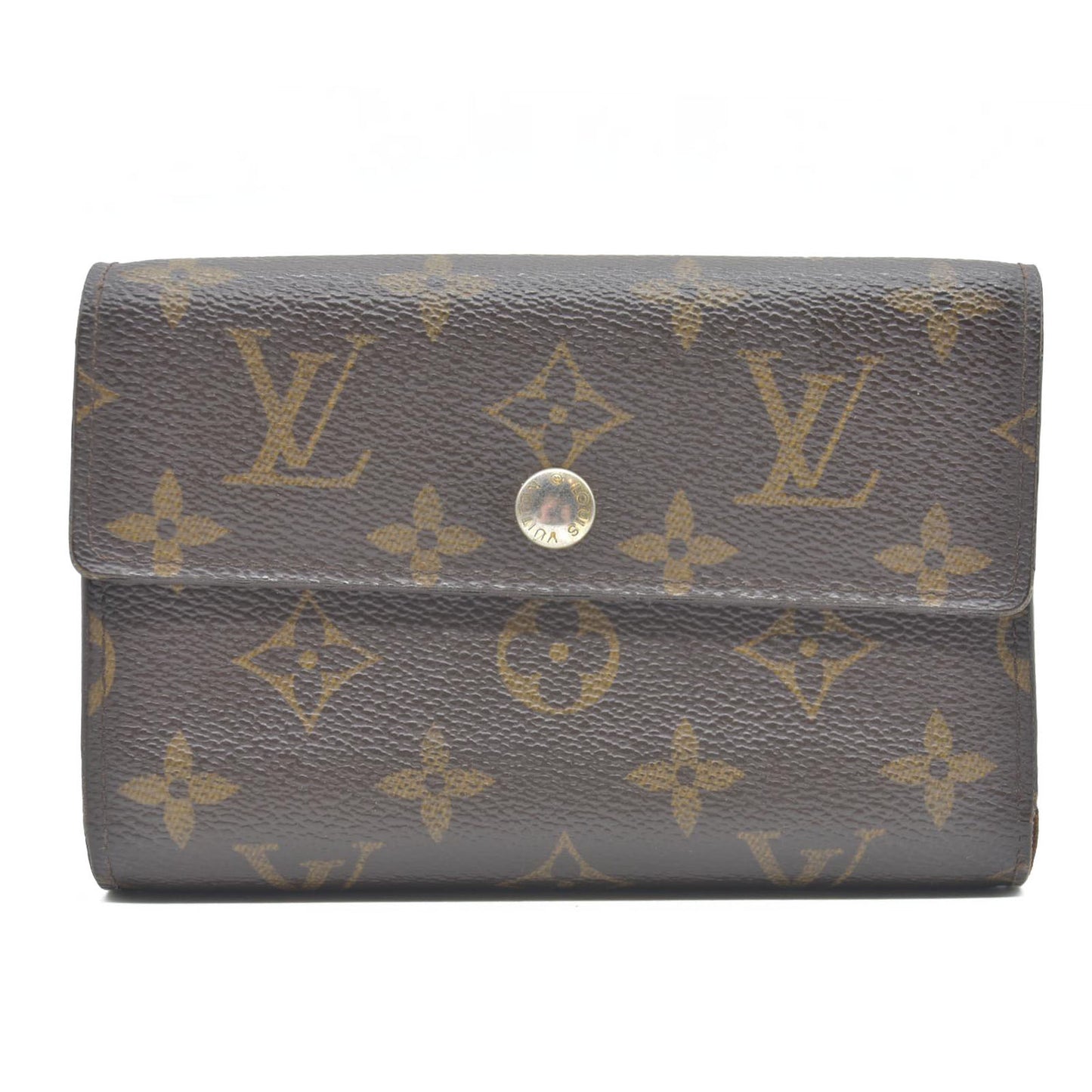 AUCTION $610 LOUIS VUITTON Monogram Alexandra Trifold Wallet CA1029