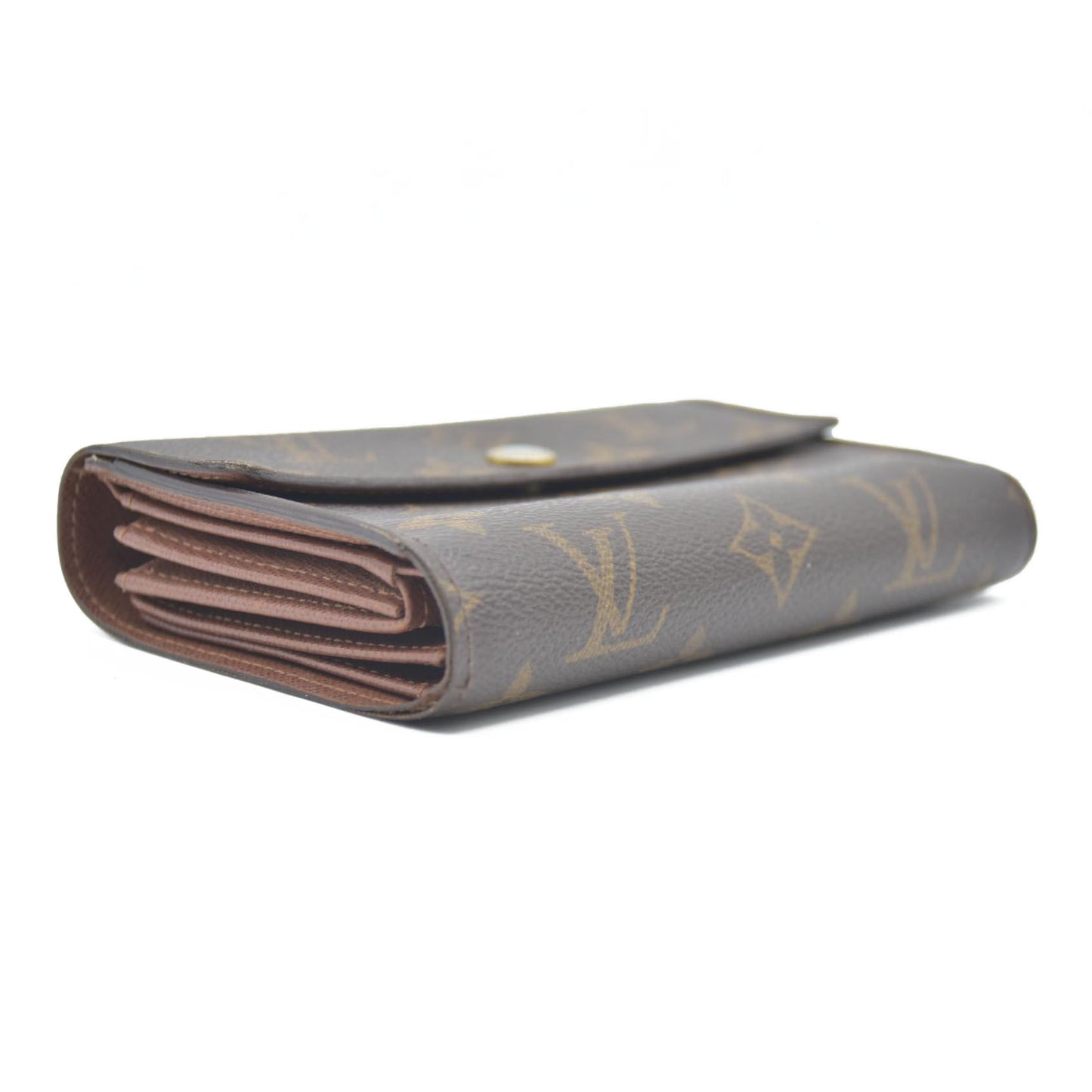 AUCTION $610 LOUIS VUITTON Monogram Alexandra Trifold Wallet CA1029