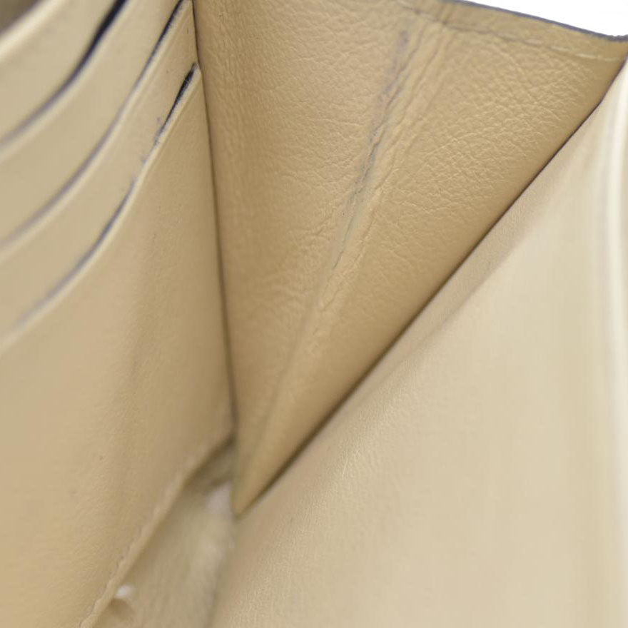 Louis Vuitton Mahina Leather Zippy Zip Around Long Wallet Ivory TN2156