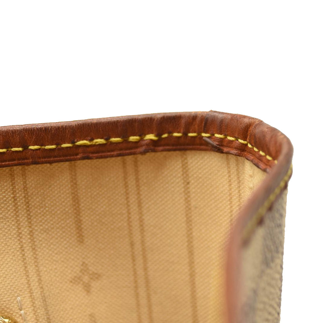 USED 2011 LOUIS VUITTON Damier Azur Neverfull MM Tote SA1111