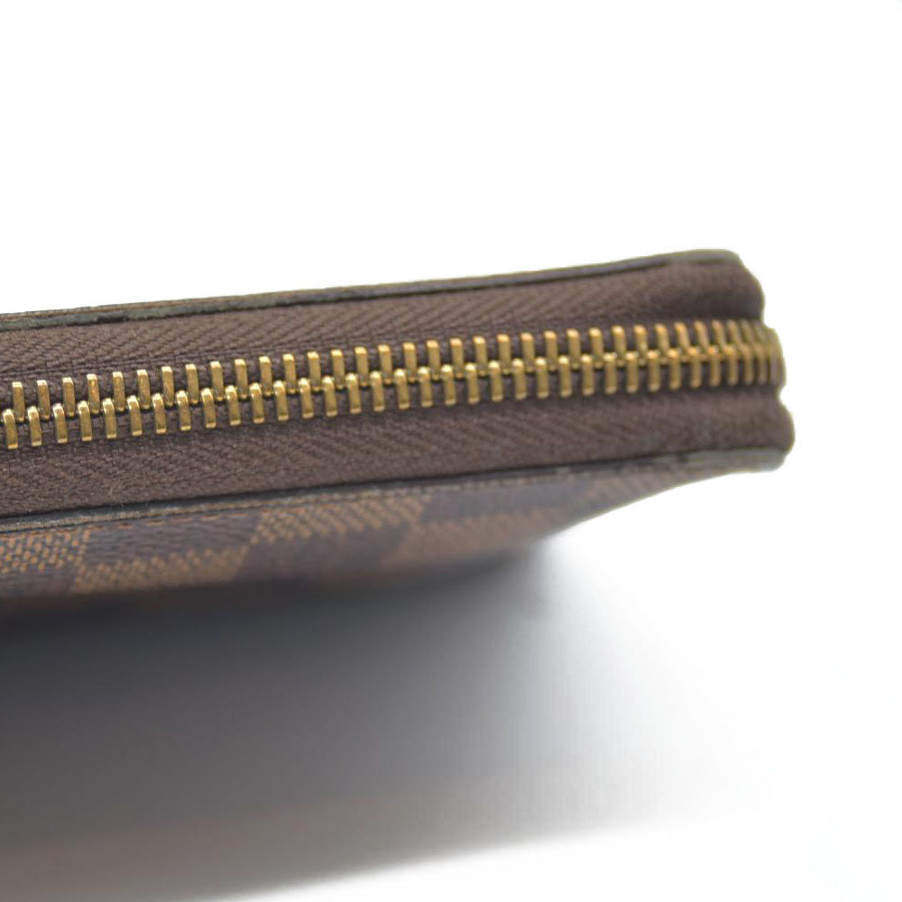 Louis Vuitton Damier Zippy Zip Compact Around Wallet Purse Brown MI1132 $720