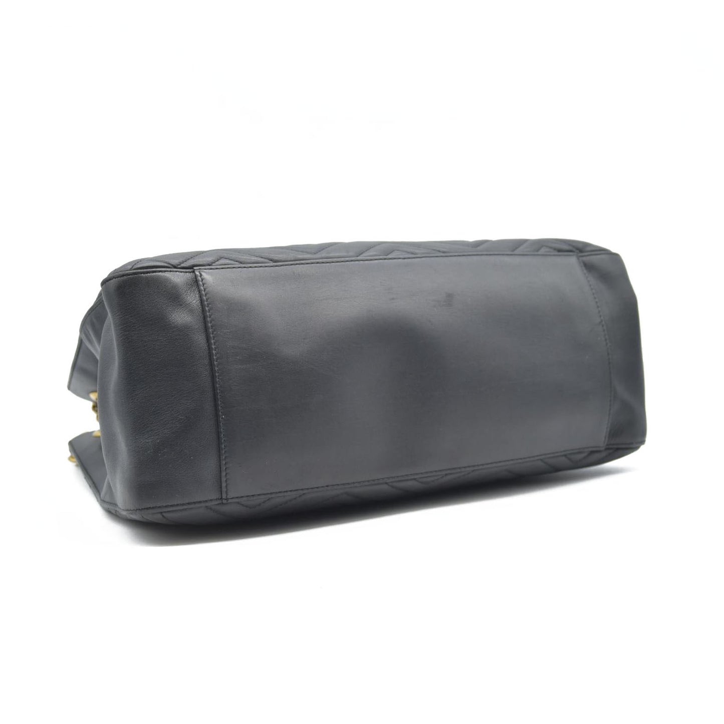 $2980 Gucci Calfskin Matelasse Medium GG Marmont Shoulder Tote Bag Black