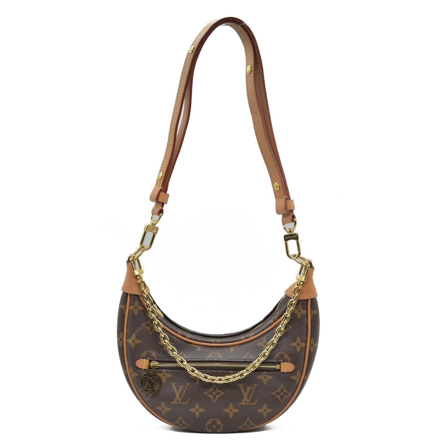 $2540 Louis Vuitton Monogram Loop Crossbody Shoulder Bag Convertible