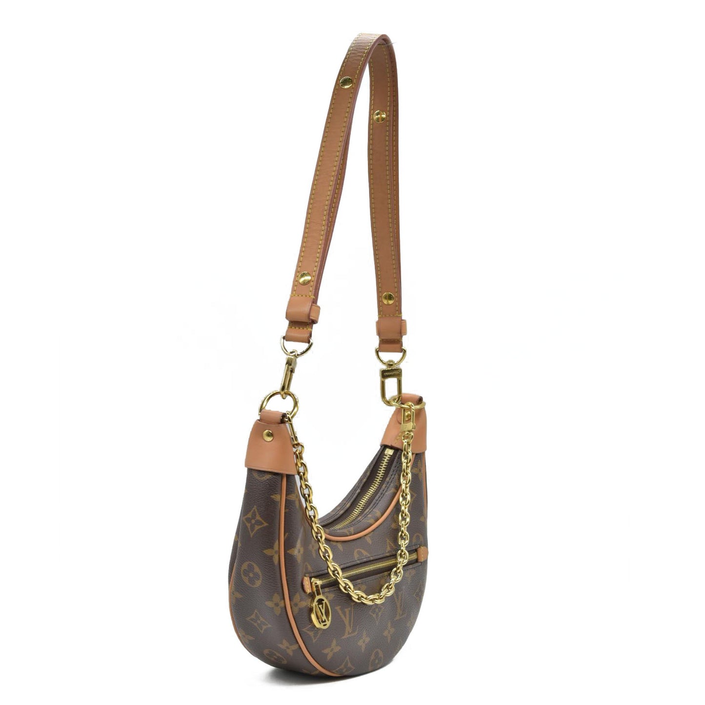 $2540 Louis Vuitton Monogram Loop Crossbody Shoulder Bag Convertible