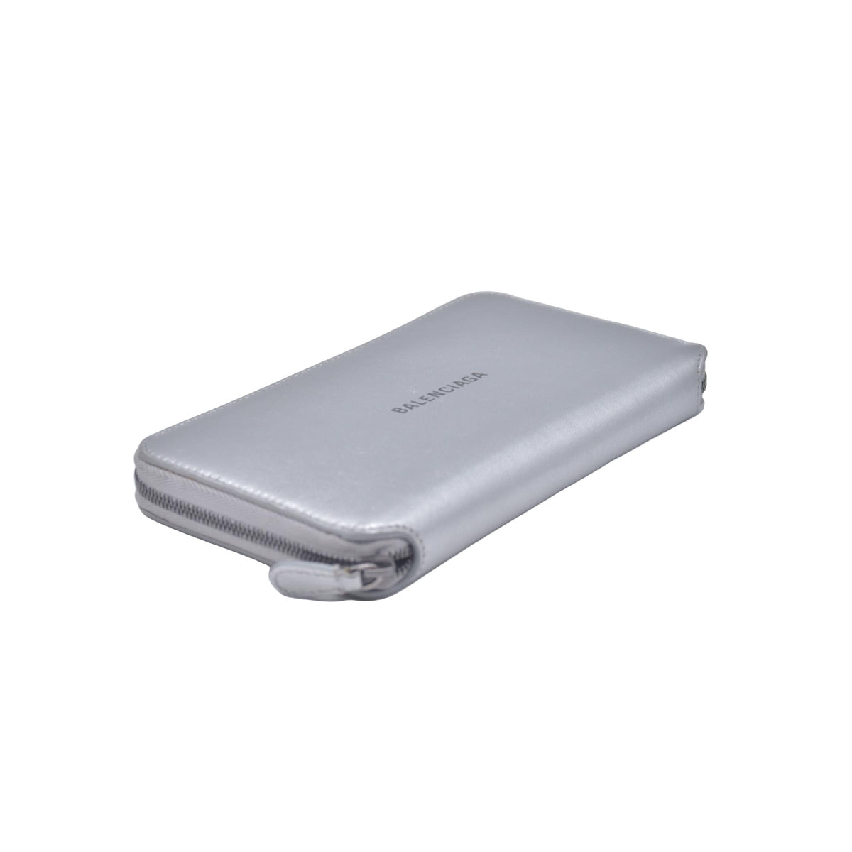Balenciaga Silver Metallic Wallet  CONSIGNMENT 10021042