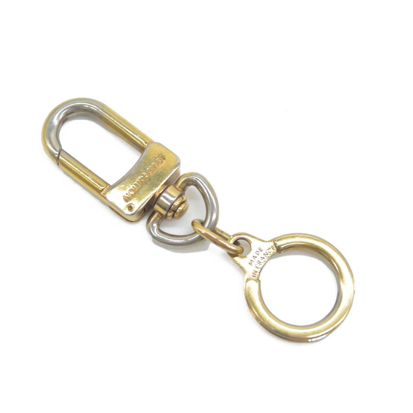 Louis Vuitton Pochette Extender Key Ring Gold FRANCE