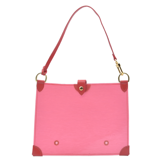 Louis Vuitton Clear Red Epi Leather Plage Clear Pochette Accessoires