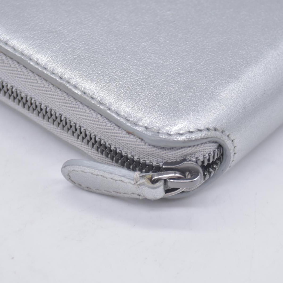 Balenciaga Silver Metallic Wallet  CONSIGNMENT 10021042