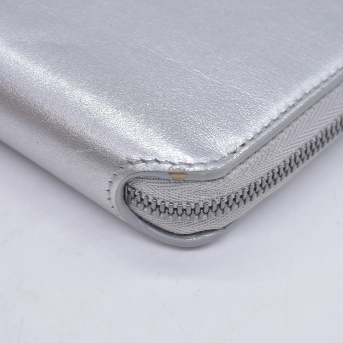 Balenciaga Silver Metallic Wallet  CONSIGNMENT 10021042