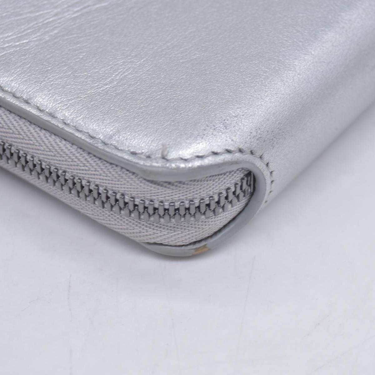 Balenciaga Silver Metallic Wallet  CONSIGNMENT 10021042