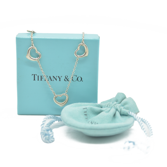 $1000 Tiffany & Co. Elsa Peretti Open Heart Bracelet