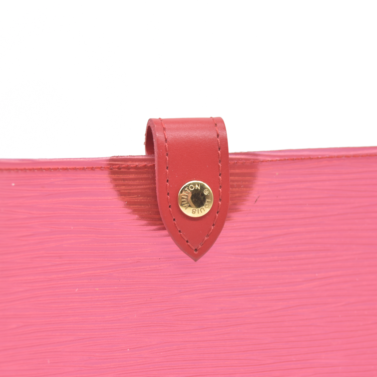 Louis Vuitton Clear Red Epi Leather Plage Clear Pochette Accessoires