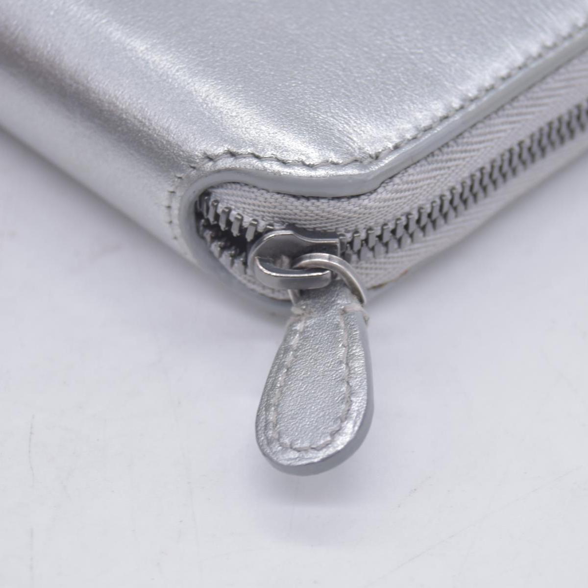 Balenciaga Silver Metallic Wallet  CONSIGNMENT 10021042