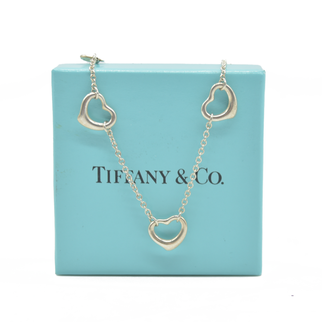 $1000 Tiffany & Co. Elsa Peretti Open Heart Bracelet