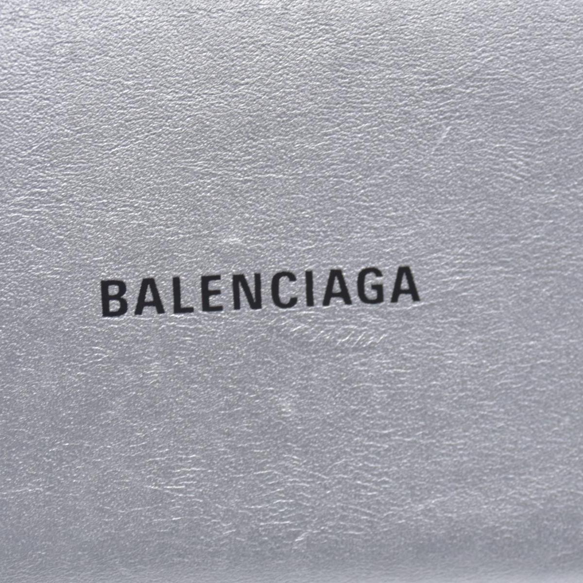 Balenciaga Silver Metallic Wallet  CONSIGNMENT 10021042