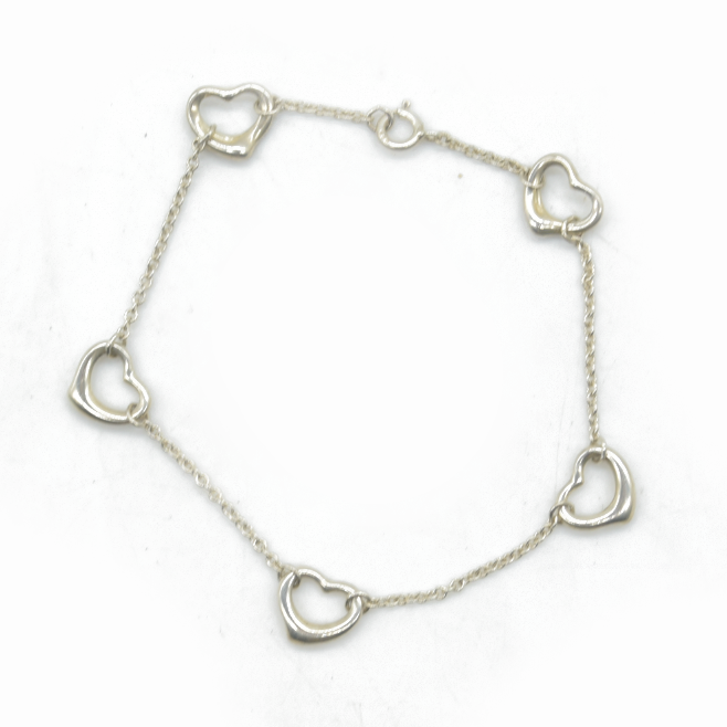 $1000 Tiffany & Co. Elsa Peretti Open Heart Bracelet