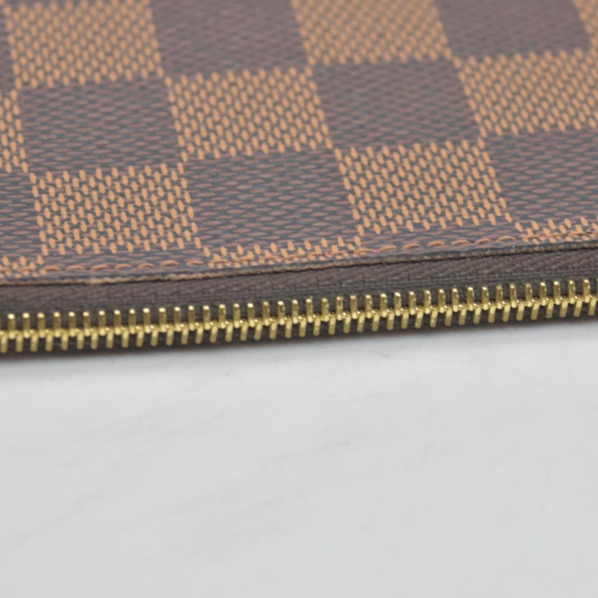 $500 Louis Vuitton Damier Ebene Pochette Félicie Insert Zip Pouch