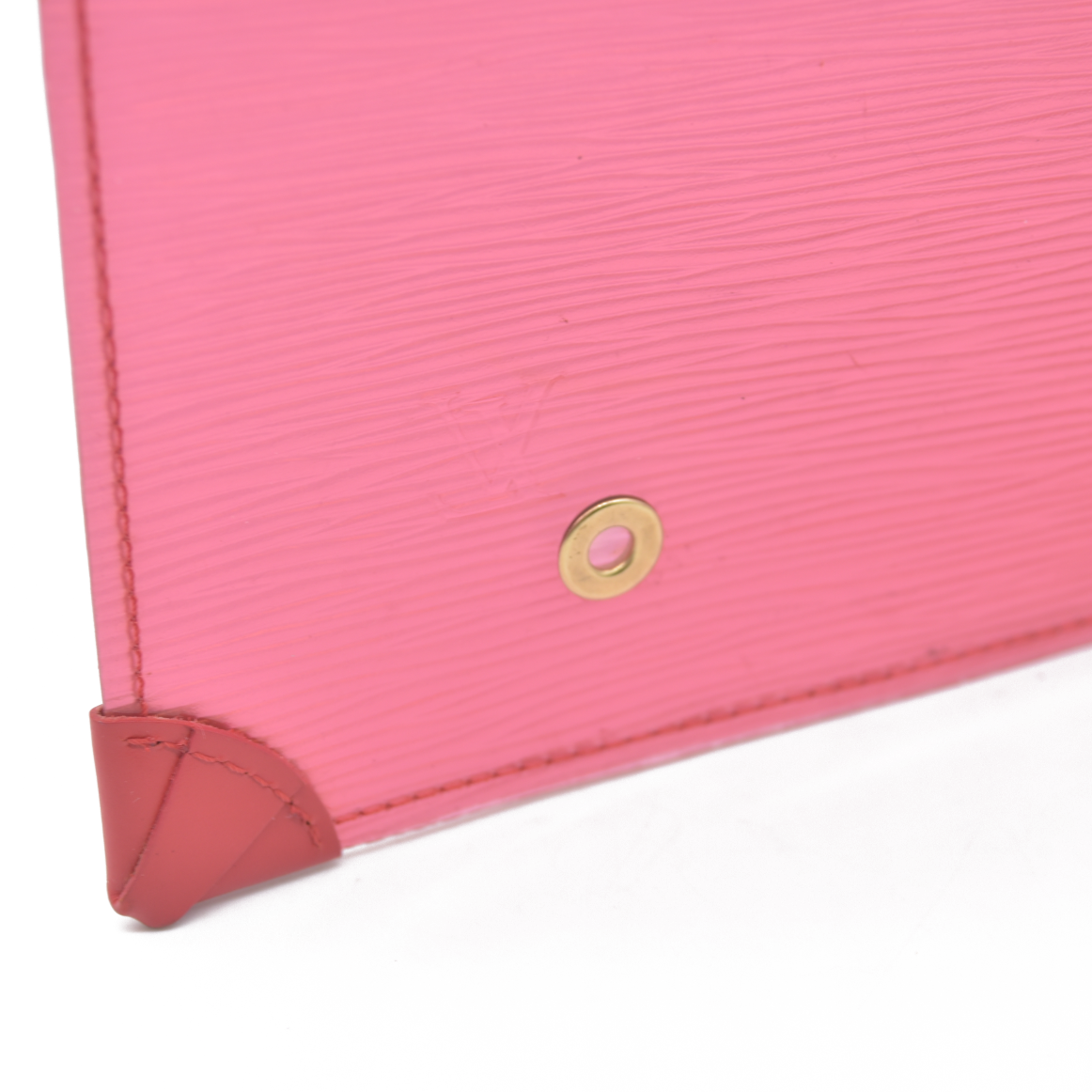 Louis Vuitton Clear Red Epi Leather Plage Clear Pochette Accessoires