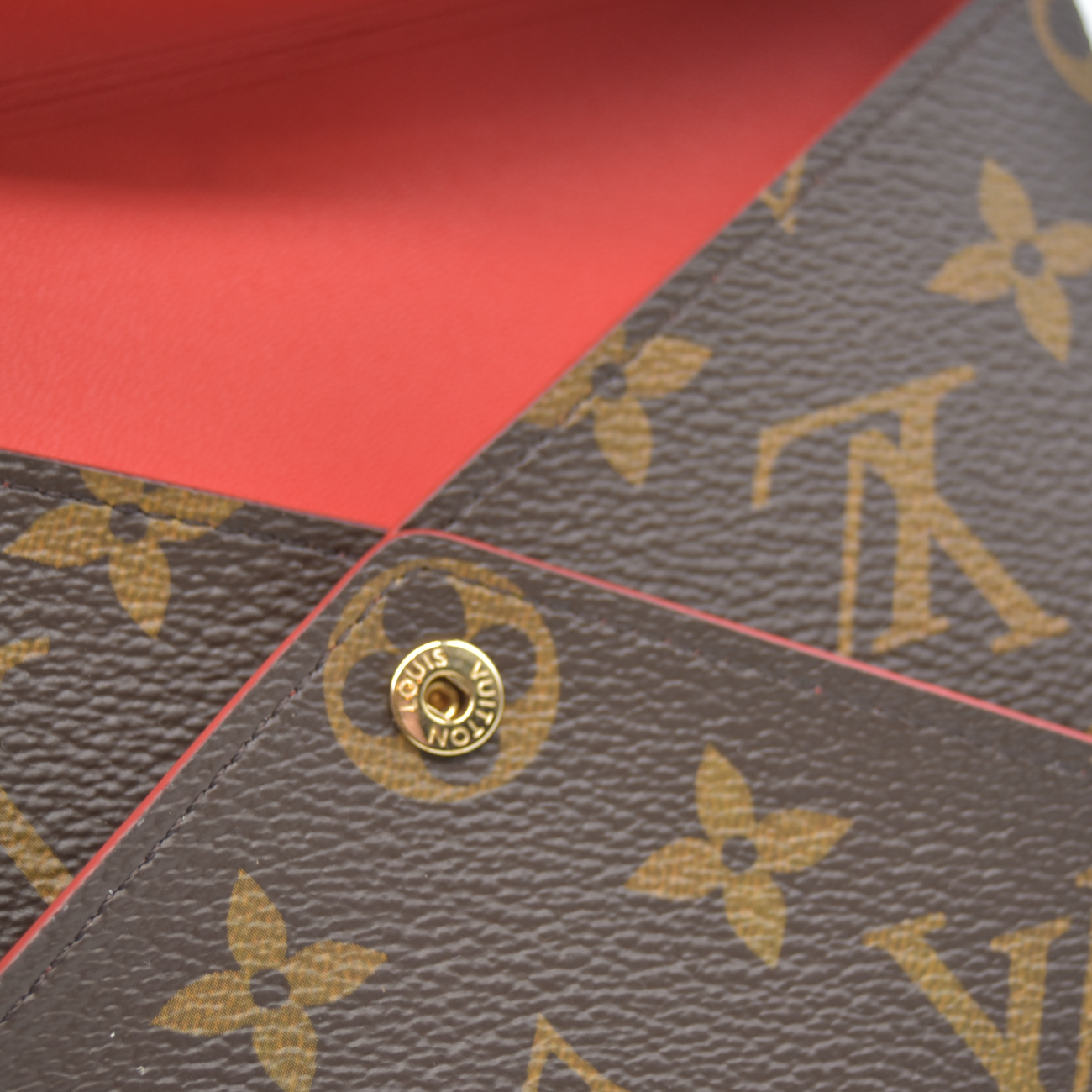 $745 2018 Louis Vuitton Monogram Medium Kirigami Pochette Insert Coquelicot SP1128
