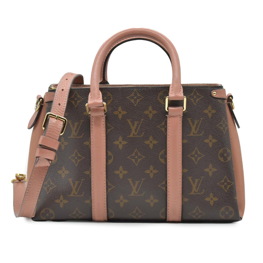 $2560 2019 Louis Vuitton Soufflot BB Monogram Peach Shoulder Bag Cloth CA4129