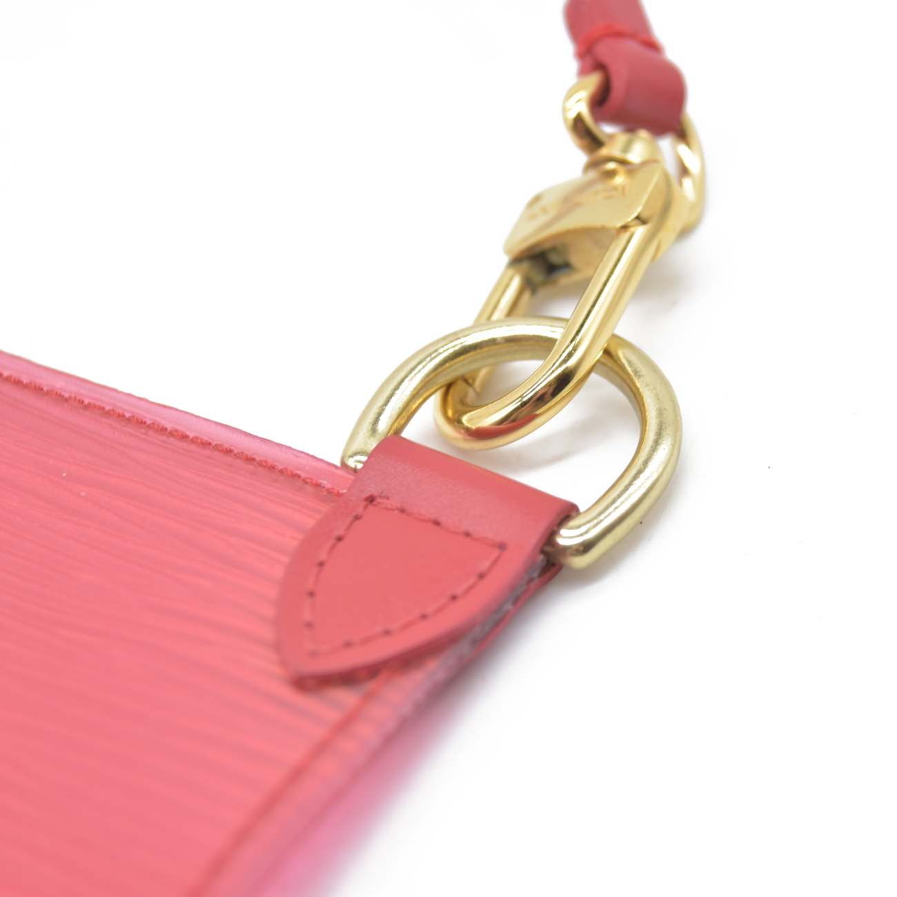 Louis Vuitton Clear Red Epi Leather Plage Clear Pochette Accessoires
