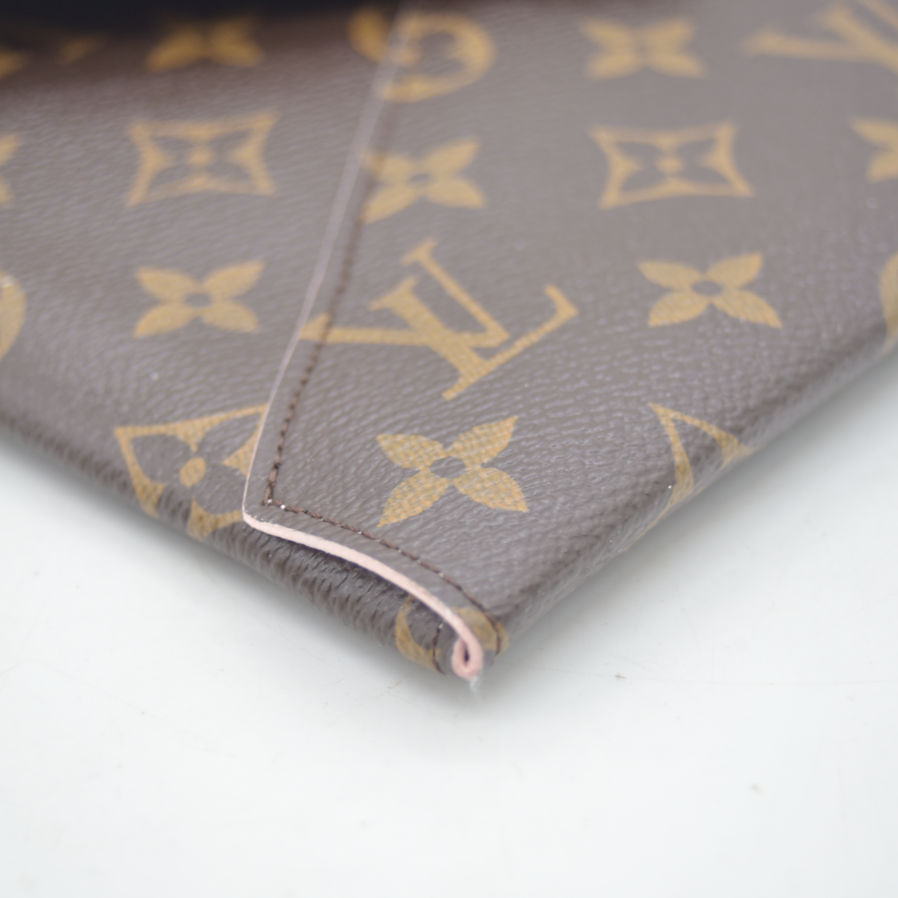 $845 2017 Louis Vuitton Monogram Large Kirigami Pochette Insert Rose Ballerine SP3107