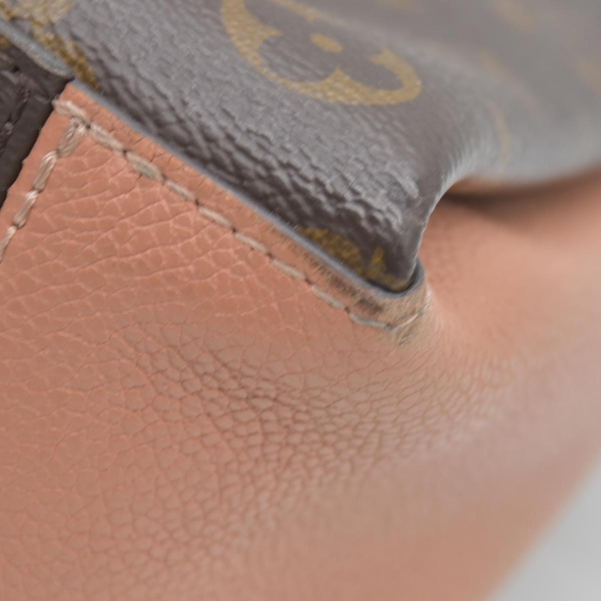 $2560 2019 Louis Vuitton Soufflot BB Monogram Peach Shoulder Bag Cloth CA4129