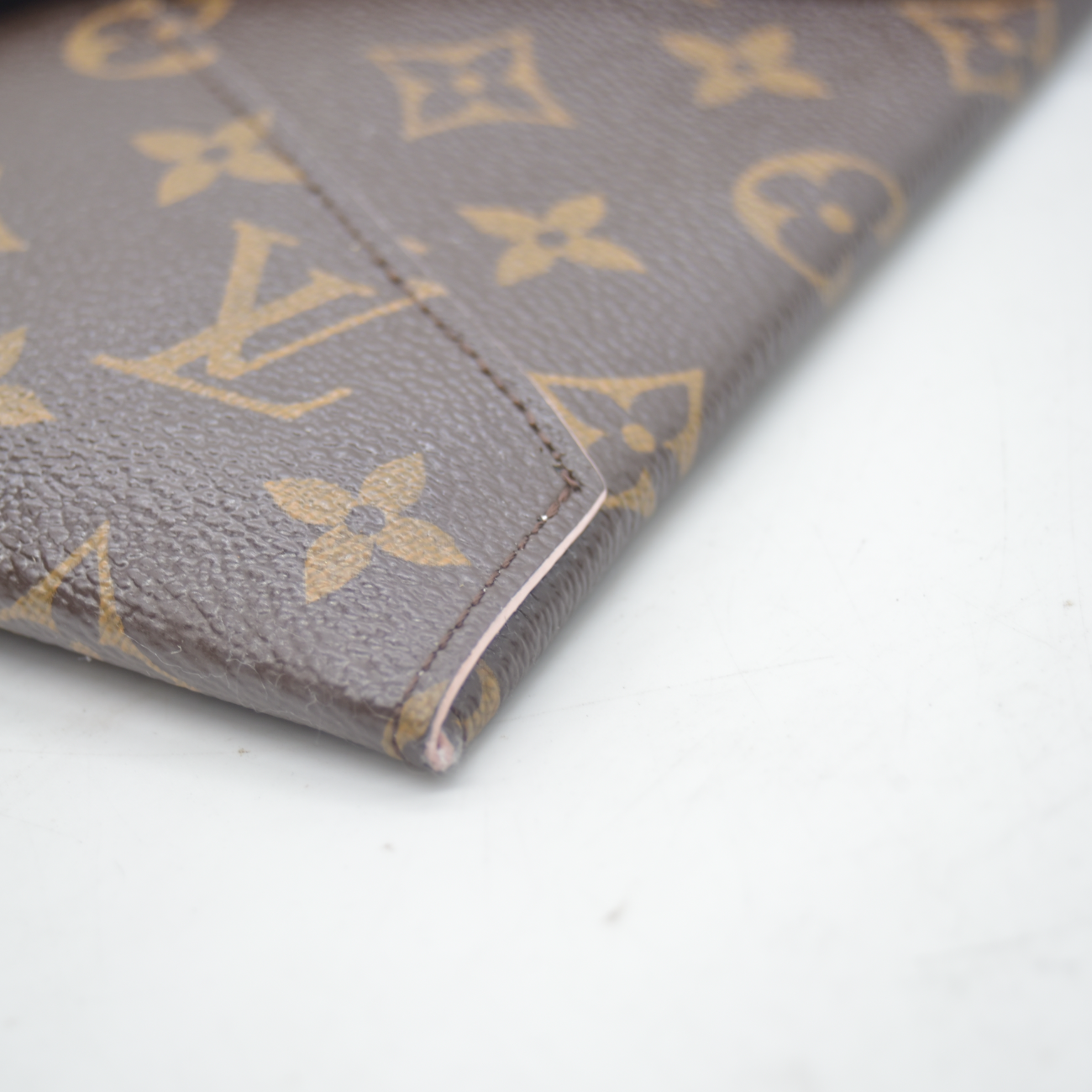 $845 2017 Louis Vuitton Monogram Large Kirigami Pochette Insert Rose Ballerine SP3107