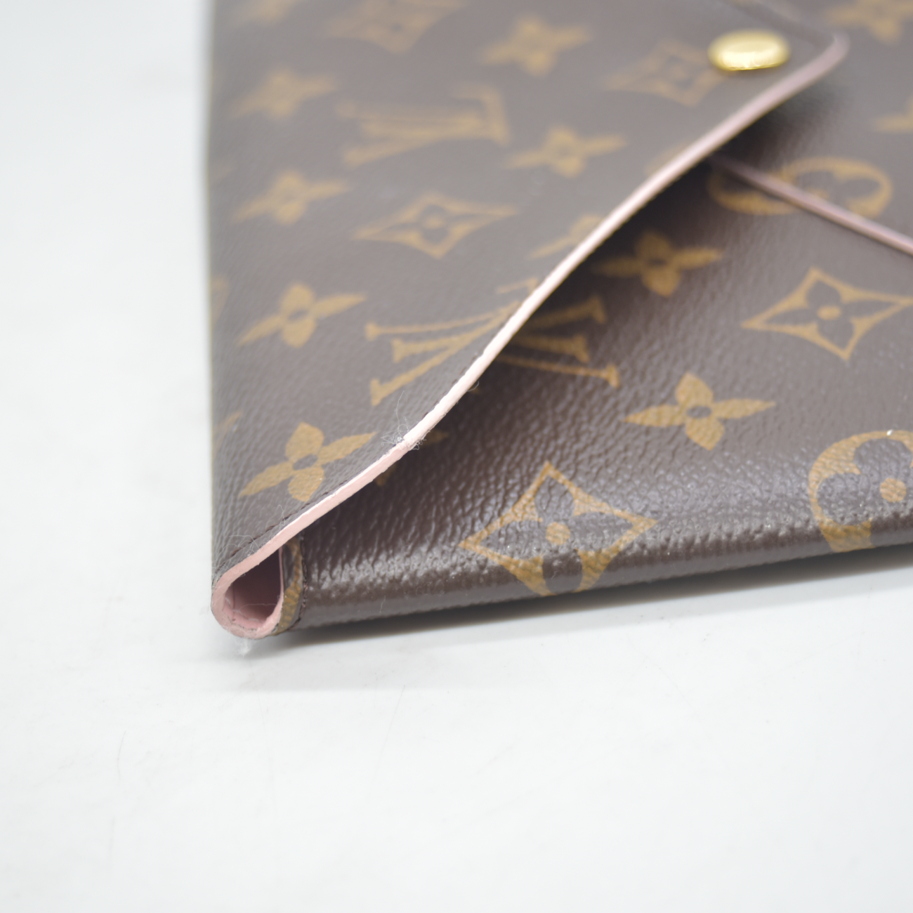 $845 2017 Louis Vuitton Monogram Large Kirigami Pochette Insert Rose Ballerine SP3107