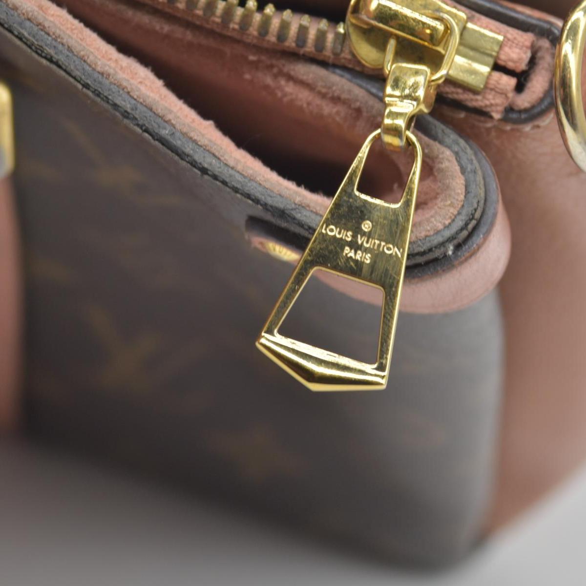 $2560 2019 Louis Vuitton Soufflot BB Monogram Peach Shoulder Bag Cloth CA4129