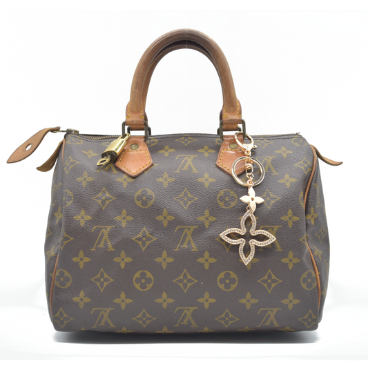 $1600 Louis Vuitton LV Monogram Speedy 25 MI864 1986