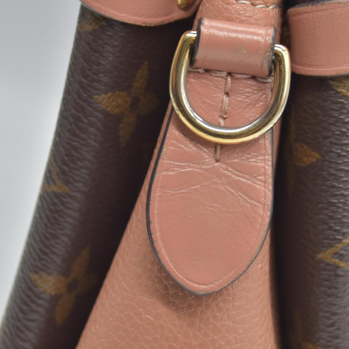 $2560 2019 Louis Vuitton Soufflot BB Monogram Peach Shoulder Bag Cloth CA4129
