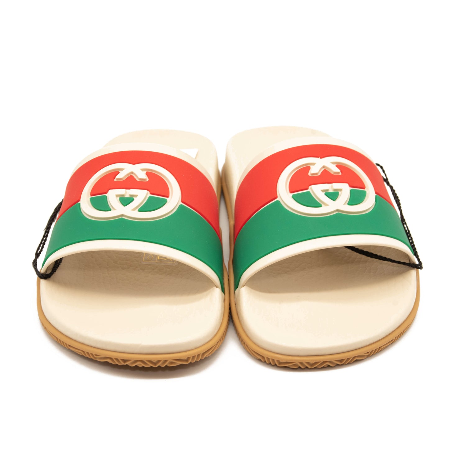 NEW Gucci Pursuit GG Logo Slide Sandal (Women) WHITE 35 EU