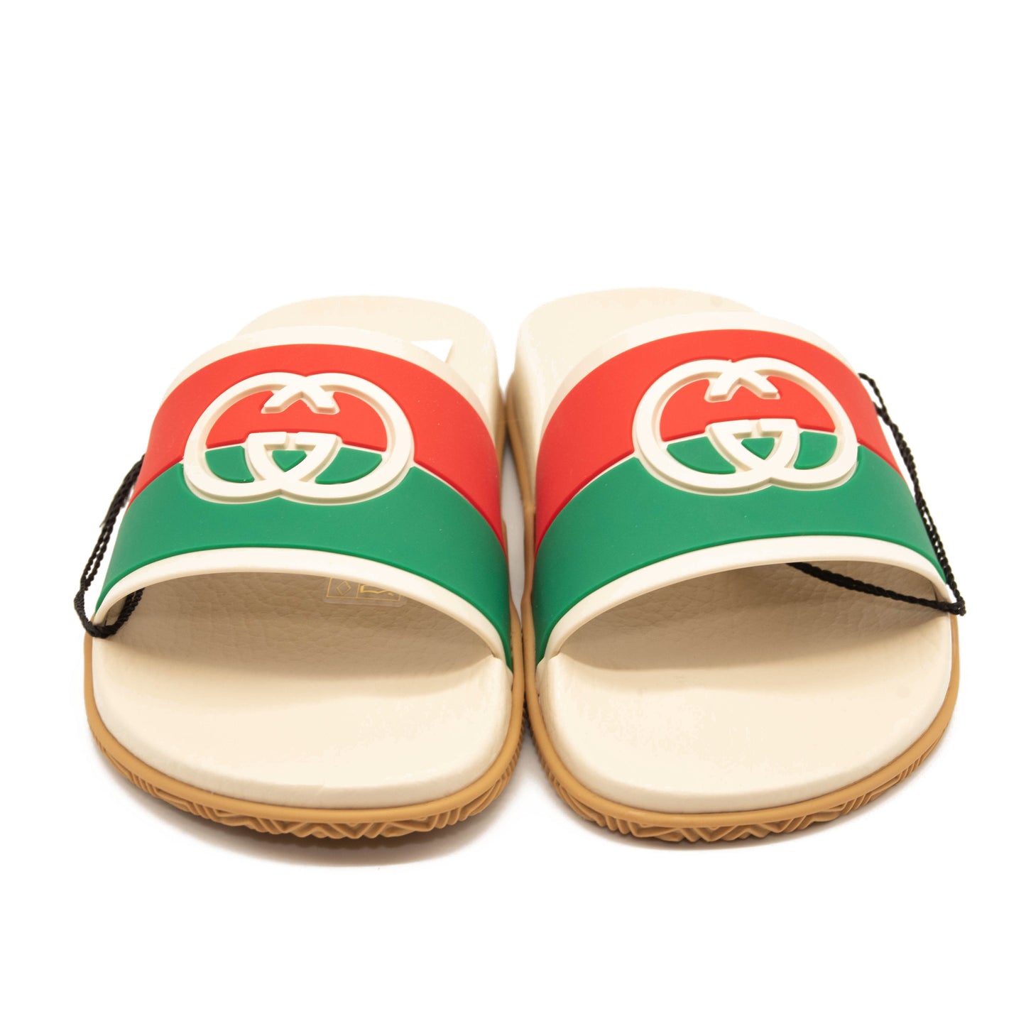 NEW Gucci Pursuit GG Logo Slide Sandal (Women) WHITE 39 EU
