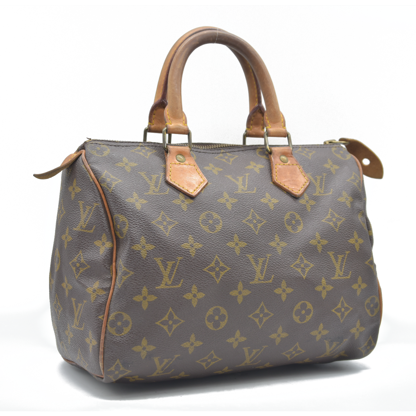 $1600 Louis Vuitton LV Monogram Speedy 25 MI864 1986