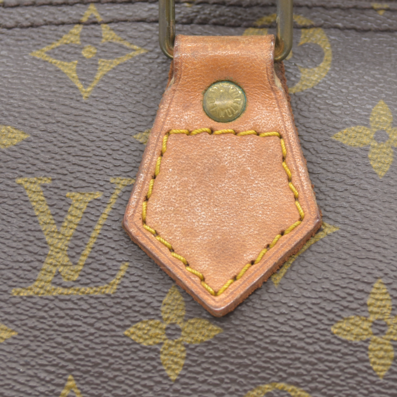 $1600 Louis Vuitton LV Monogram Speedy 25 MI864 1986