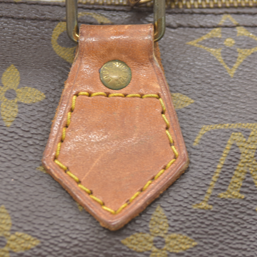 $1600 Louis Vuitton LV Monogram Speedy 25 MI864 1986
