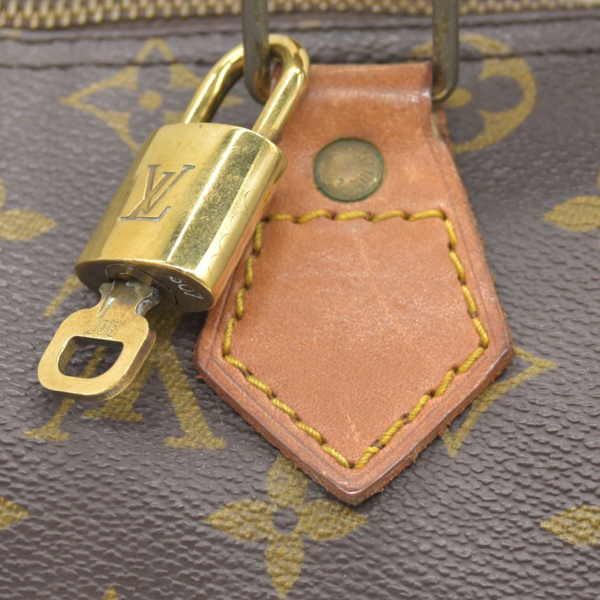 $1600 Louis Vuitton LV Monogram Speedy 25 MI864 1986
