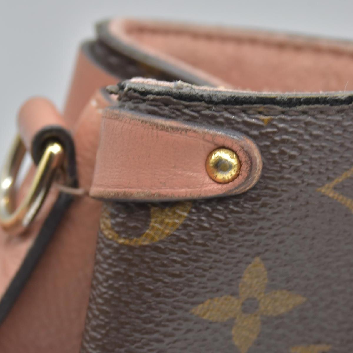 $2560 2019 Louis Vuitton Soufflot BB Monogram Peach Shoulder Bag Cloth CA4129