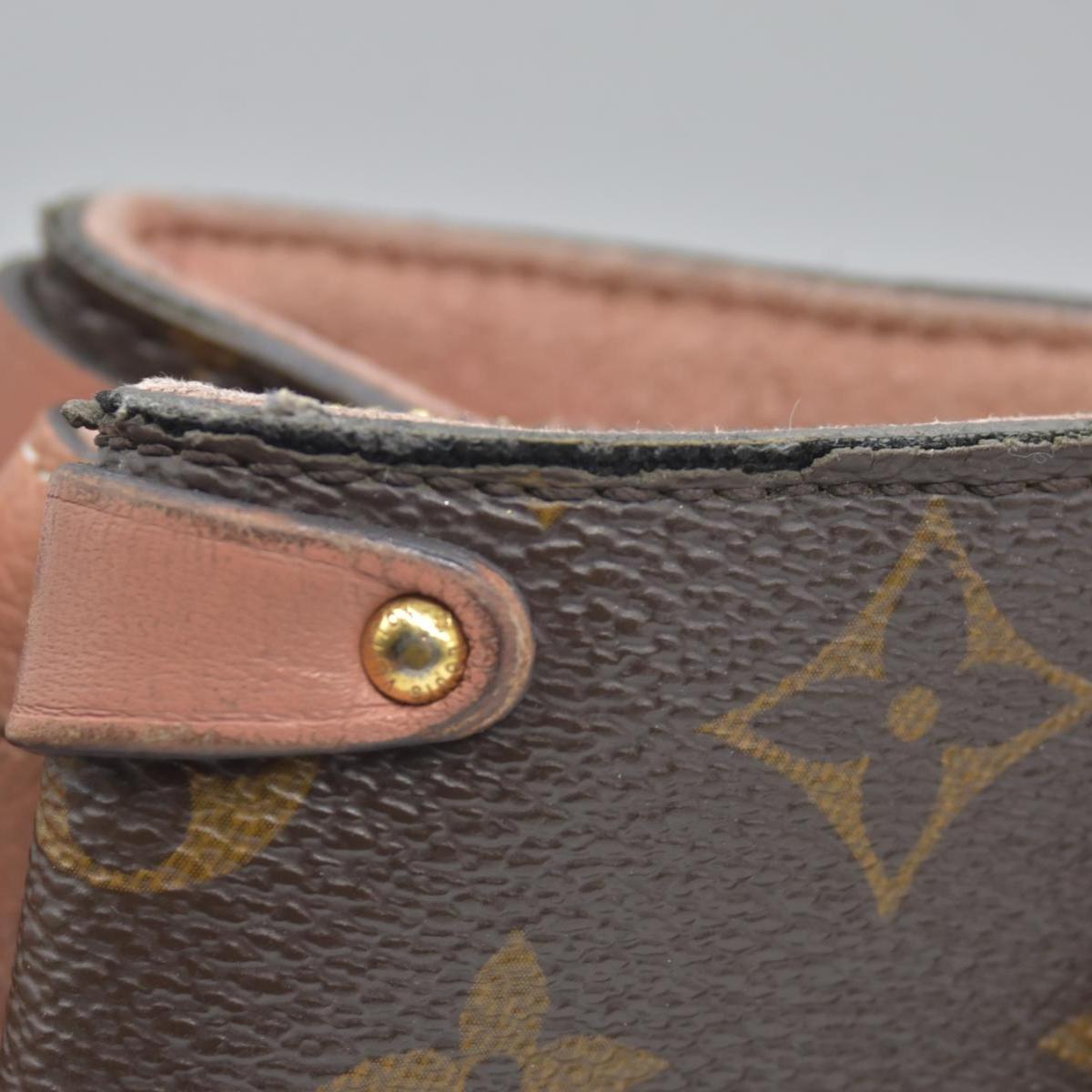 $2560 2019 Louis Vuitton Soufflot BB Monogram Peach Shoulder Bag Cloth CA4129