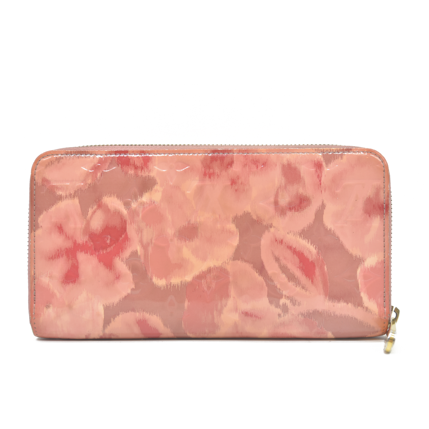 $1120 Louis Vuitton Vernis Ikat Zippy Wallet Rose Velours 2013 CA0133