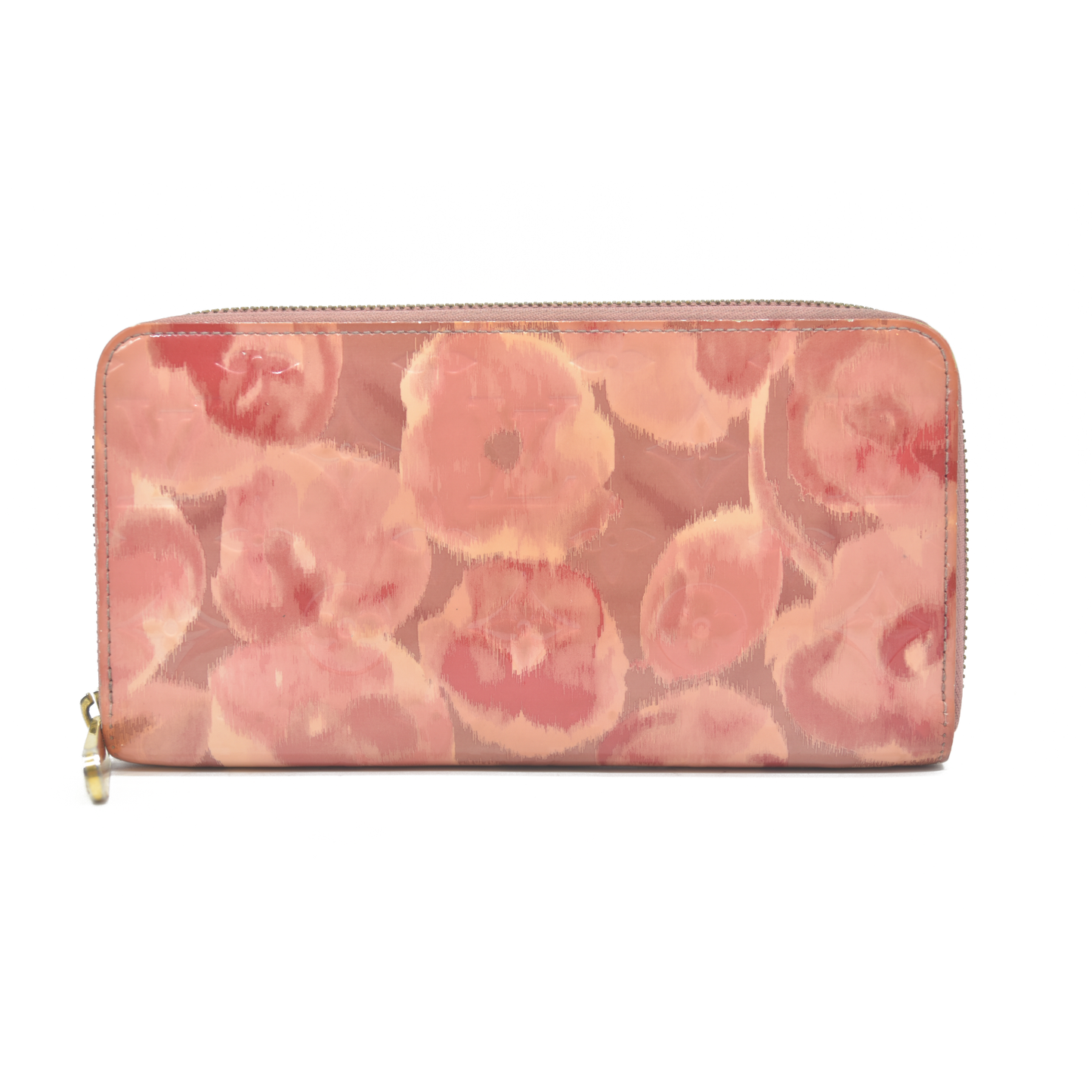 $1120 Louis Vuitton Vernis Ikat Zippy Wallet Rose Velours 2013 CA0133