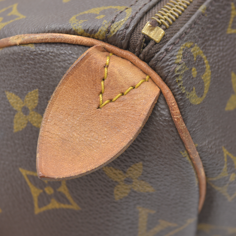 $1600 Louis Vuitton LV Monogram Speedy 25 MI864 1986