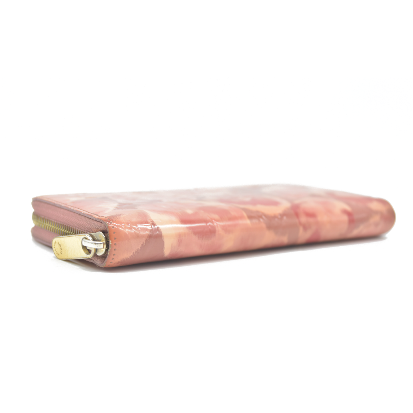 $1120 Louis Vuitton Vernis Ikat Zippy Wallet Rose Velours 2013 CA0133