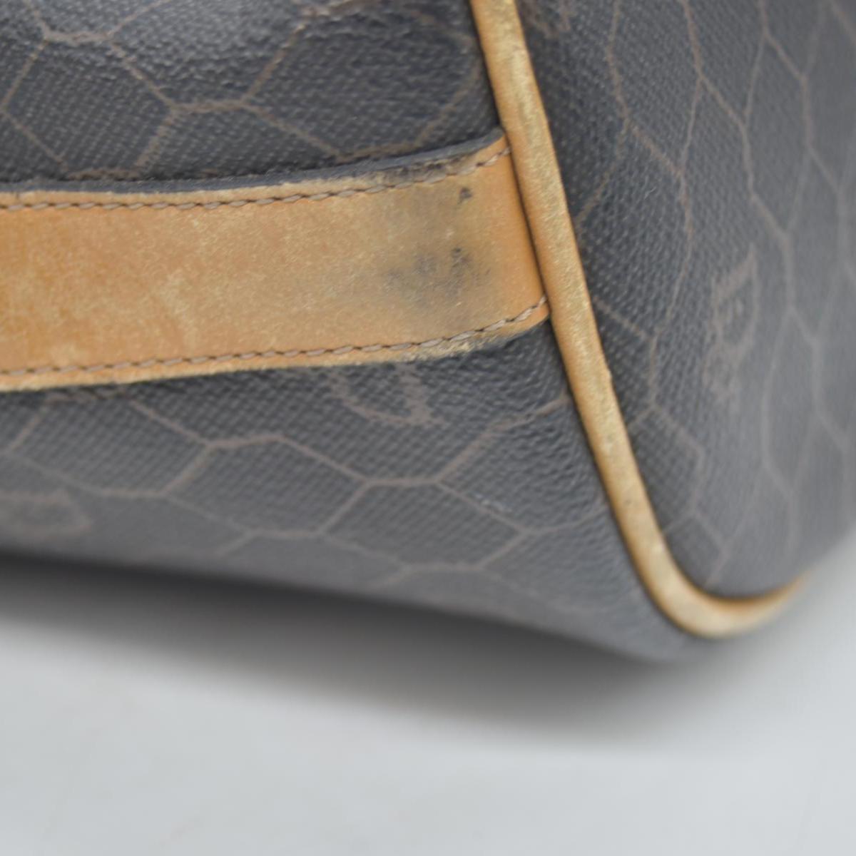 $1150 Christian Dior Vintage Coated Canvas Honeycomb Bucket Bag Tan Brown CONSIGNMENT