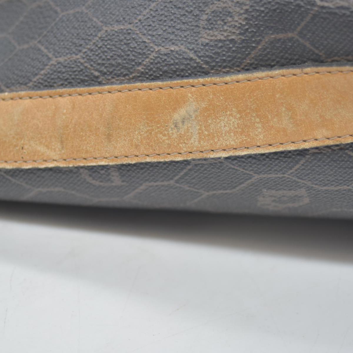$1150 Christian Dior Vintage Coated Canvas Honeycomb Bucket Bag Tan Brown CONSIGNMENT