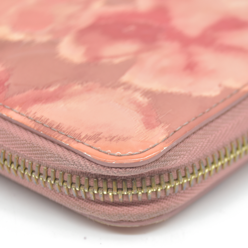 $1120 Louis Vuitton Vernis Ikat Zippy Wallet Rose Velours 2013 CA0133