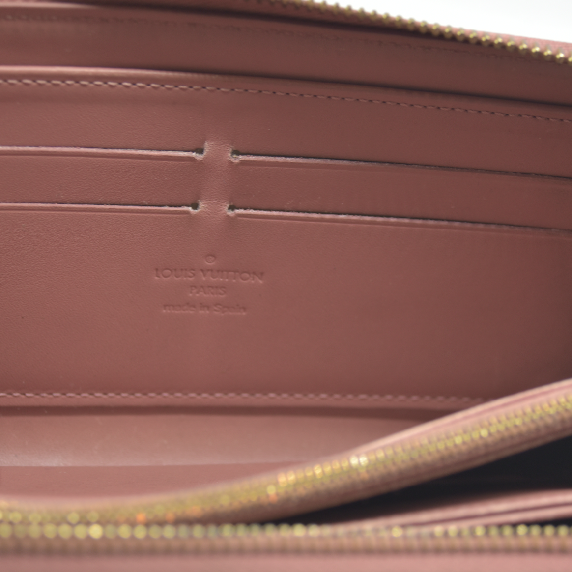 $1120 Louis Vuitton Vernis Ikat Zippy Wallet Rose Velours 2013 CA0133