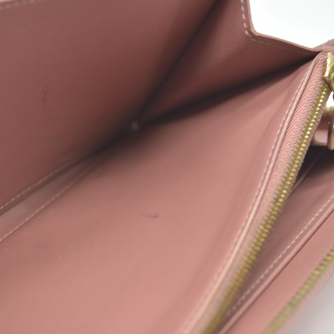 $1120 Louis Vuitton Vernis Ikat Zippy Wallet Rose Velours 2013 CA0133